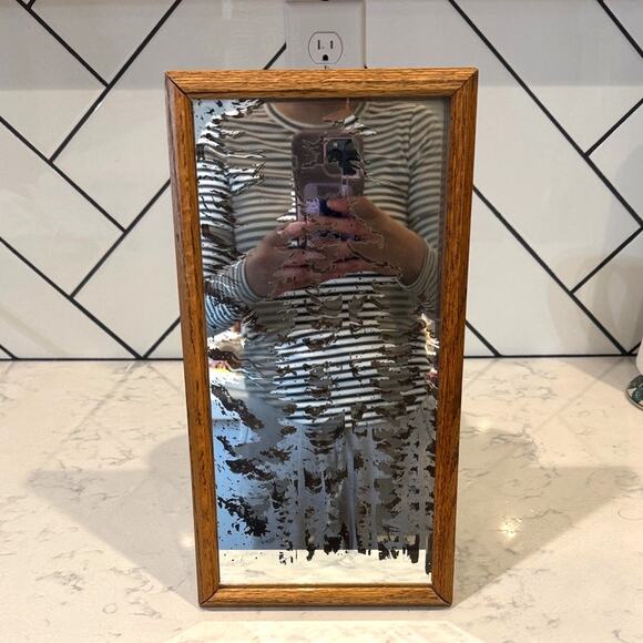 Rare Dimensional Design pine tree mirror 3D framed shadow box vintage 13” - Picture 2 of 11